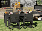 GREENVINES Outdoor Dining Chair | HDPE | Patio Chairs | All-Weather | Black