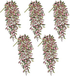 Artificial Hanging Plants Wandering Jew 22 Inch 5 Pack PVC