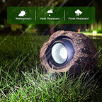 Timeflies Solar Rock Lights Outdoor 1 Pack, Bright Solar Spotlights Outdoor Waterproof, Wireless LED Rock Lights, Auto On/Off Solar Landscape Spotlights for Yard Walkway Patio Pathway Flowerbed