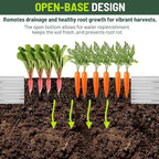 2 Pack 8x4x1FT Galvanized Metal Raised Garden Bed Kit for Vegetables, Herbs, Open-Bottom Large Capacity Outdoor Planter Box Gardening Stakes, Silver