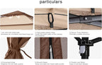 COOSHADE 11x11 Pop Up Gazebo Tent Outdoor Canopy Patio Shelter with Mosquito Netting(Beige)