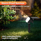 Solar Spot Lights Outdoor, 92 LEDs Landscape Lighting with 3 Lighting Modes and Auto On/Off, IP67 Waterproof Spotlights, Outdoor Solar Lights for Yard Garden, 2 Pack (Cool White)
