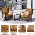Cushion Covers 12-Pack Camel Stretch Patio Cushion Slipcovers