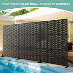 Metal Privacy Screen for Outdoor & Indoor Use, Free Standing Privacy Screen for - Image 6
