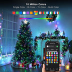 Brizled Smart Color Changing Christmas Lights, 66ft 200LED WiFi String Lights App Control, Dimmable Christmas Lights, RGB Xmas Tree Lights Work with Alexa & Google Home for Outdoor Indoor Party Decor