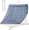 SUNCREAT Hammocks Replacement Hammock for Stand, 475 lbs Capacity, Two Person Backyard Hammock with Pad for Outside, Dark Gray Pattern