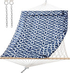 SUNCREAT Hammocks Replacement Hammock for Stand, 475 lbs Capacity, Two Person Backyard Hammock with Pad for Outside, Dark Gray Pattern