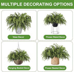 Artificial Pine Branches 30 Pack, 18 Inch Green Polyethylene Stems