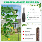 DoCred Tall Garden Arch Trellis for Climbing Plants, 79 Inch Tall Metal Plant Support Trellis Archway for Climbing Vine Vegetable/Fruit/Flower Outdoor Yard Lawn Garden Arch Tunnel Trellis