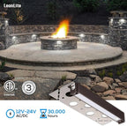 LEONLITE 8-Pack 7 Inch LED Hardscape Lighting, Update Retaining Wall Lights, LED Landscape Lighting, 12-24V AC/DC Paver Light Low Voltage, 3W/4W/5W Dimmable Outdoor Step Lights, 5000K Daylight, ETL