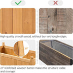 Yaheetech 46″ L × 23.5″ W × 16″ H Wooden Raised Garden Bed, Horticulture Wood Rectangular Garden Planter Outdoor, Raised Planter Box for Yard/Greenhouse/Vegetable/Flower/Herbs, Light Brown, 2pcs