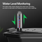 VIVOSUN 8-Pack FlexFeed Self-Watering Pots, Auto Irrigation Fabric Pot Base with Water Meter & Maintenance Window, for Use Indoors/Outdoors in Grow Tents, Greenhouses, Gardens