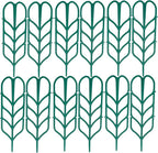 Garden Trellis for Climbing Plants 12 PCS Plastic Indoor Trellis for Potted Plants Green Stackable Mini Climbing Plant Stupport DIY Flower Pot Support for Pea Vegetable Clematis (12 Packs)