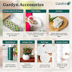 GARDYN Complete Microgreens Growing Kit - Indoor Herb Garden - Indoor Hydroponics Growing System Kit Nursery Seed Starter Tray, 20 Seed Pads, Bamboo Wicks,10 Grow Plates