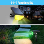 Solar Multicolor Lights Waterproof IP65, 8 Lighting Modes Solar Spot Lights Outdoor Yard Garden Landscape Pathway Decorations (Multicolor, 4 Pack)