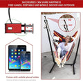 Hammock Chair with Phone Stand, Steel Frame and 400 lb Capacity