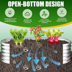 17" Tall Elevated Oval Metal Raised Garden Bed - 5ft x 2ft in Size and 0.8MM Thick Durable Planter Bed/Box for Vegetables Flowers Succulent at Patio/Garden Outdoor (Silver, 5X2X1.4 FT)