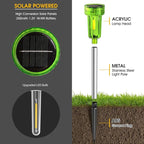 St Patricks Day Decorations Solar Pathway Lights Outdoor,Green Solar Lights LED Waterproof, St. Patrick's Day Solar Lights Auto Dusk-to-Dawn for Yard, Path, Garden, Walkway, Landscape 8 Pack