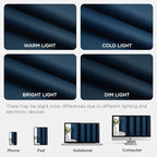 Joydeco Blackout Door Curtain for Doorway Privacy 96 Inches Long, Grommet Closet Curtain for Open Closet, Room Divider for Bedroom Living Room (Navy Blue, 52Wx96L, 1 Panel)