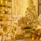 String Lights, Warm White LED, Connectable, IP44 Waterproof for Outdoor Use