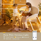 String Lights 720 LED Warm White 230 Ft Outdoor Christmas Lights with Reel