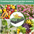 2 Pack 6×3×1ft Galvanized Metal Raised Garden Bed, Metal Planter Kit Box Outdoor for Deep-Rooted Vegetables, Flowers, Green and Herbs