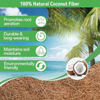 ZeeDix 30 Inch Trough Coconut Liners for Planters - 100% Natural Coconut Coir Fiber Planter Liners Replacement for Window Boxes, Wall Baskets, Deck Flower Boxes, Garden Railing Fence Troughs (4Pack)