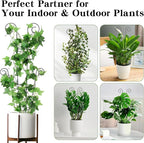 ZOUTOG Trellis for Climbing Plants Indoor 4 Pack 30 Inch,Rustproof Metal Garden Trellis for Potted Plants,Sturdy Houseplant Support Indoor Outdoor for Ivy Pothos Monstera Hoya Flower Vine(Black Round)