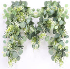 Artificial Greenery Garland, 5.9 Ft Eucalyptus and Boxwood Mix, Green