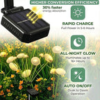 6 Pack 48LED Solar Garden Lights, 8 Lighting Modes Swaying Mushroom Lights, IP65 Waterproof Outdoor Decor for Garden, Yard, Patio, Pathway & Gifts for Women, Grandma (Warm White)