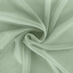 Arch Drape Curtain Fabric in Sage Chiffon, 2 Pieces, 29 in x 6 Yd