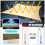 Amgo Custom Size 11' x 16' x 19.4' Green Right Triangle Sun Shade Sail UPF50+ AGTAPRT12, Order to Make Canopy Awning, 95% UV Blockage, Water & Air Permeable, Commercial Standard (We Customize)