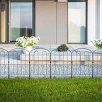 20 Pack Decorative Garden Fence Outdoor - 24in H x 22ft L Rust-Proof Coated - Image 7