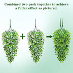 Waipfaru Artificial Hanging Ivy for Outdoors, Fake Hanging Plants, 4pcs Faux Ivy Pothos Vines Greenery for Wall Home Bedroom Living Aesthetic Kitchen Office Aesthetic Kitchen Indoor Outdoor Decor