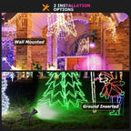 Solar Color Spot Lights Outdoor, 21 LEDs Color Changing Outdoor Lights, IP67 Waterproof RGB Multicolor Yard Solar Spotlights Auto On/Off for Pathway Garden Pool Patio Tree