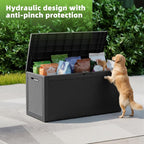 EasyUp 120 Gallon Outdoor Storage Box Waterproof, UV Resistant Resin Deck Box - Image 2