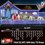 String Lights, 400 LED, 33 ft, with 8 Lighting Modes