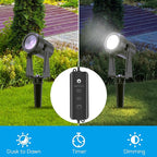SUNTHIN Outdoor Landscape Lighting with Dusk to Dawn Sensor Controller, 10 Pack
