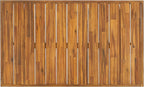 SAFAVIEH Outdoor Collection Duncan Natural Brown Slatted Top Solid Wood Coffee Table