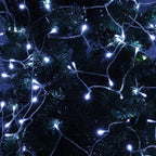 Extra-Long String Lights Outdoor Indoor, 800 LED Upgraded Super Bright Christmas Lights Clear Wire, Waterproof 13 Modes Plug in Twinkle Fairy Light for Bedroom Party Wedding Garden Xmas(Cool White)