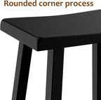 Bar Stools 29'' Outdoor Set of 4, Waterproof Modern Durable Resin Saddle Seat,Counter Stool Sturdy Modern Stylish, All-Weather Barstools for Patio, Balcony, or Kitchen Counter