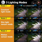 btfarm Solar Spot Lights Outdoor Waterproof, 8 Pack/3 Modes Motion Sensor Lights, Solar Powered Spotlights 2-in-1 Auto On/Off for Outside Pathway Yard Garden Landscape Lighting, Cool White