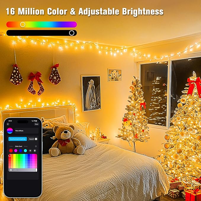 String Lights 800 LED RGB, 264 ft, Indoor and Outdoor Use