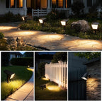 Philips 2 Packs Solar Spot Lights Outdoor Waterproof, 28 LED 3000K Solar Powered Landscape Pathway Lights, Dusk to Dawn Solar Spotlights for Garden, Yard, Lawn, Walkway, Driveway