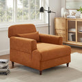 Oversized Chaise Lounge Chair, Cloud Fluffy Chaise Sofa Recliner with Adjustable Backrest, Comfy Upholstered Sleeper Couch Bed, Modern Deep Seat Reading Armchair for Living Room, Movie Room, Bedroom