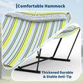 Hammock with Steel Stand, 450 lb Max Load, 2-Person Polyester
