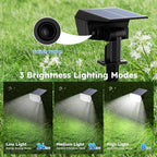 TECKNET Spot Lights Outdoor with 59 LED, 4 Pack Solar Lights Outdoor Waterproof IP65, Auto On/Off Solar Spot Lights, 3 Lighting Modes Solar Powered Garden, 2-in-1 Solars Landscape Light (Cool White)