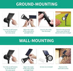 Nekteck 4 Pack Solar Lights,2-in-1 Outdoor Solar Spotlights Powered Adjustable Wall Light Landscape Lighting,Bright and Dark Sensing,Auto On/Off for Yard, Pathway, Walkway, Garden, Driveway