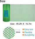 Decorative Fence Roll, 15.7in x 49.2ft, Green Polyethylene Netting
