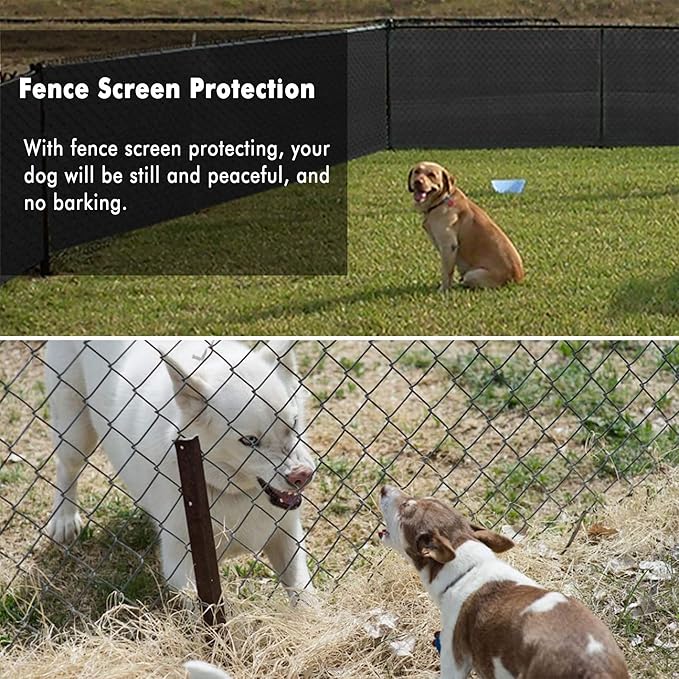 UPGRADE Privacy Fence Screen 3'x12' Black Outdoor 90% Visibility Blockage 170 GSM Mesh Shade Cover Panels for Backyard,Balcony,Home Decoration with Zip Ties,Customized Avaliable